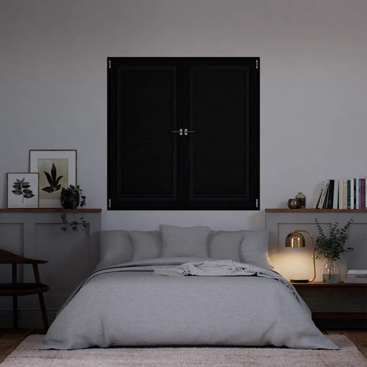 UltraLock™ Stick-On Blackout Roller Shutter - 100cm x 100cm
